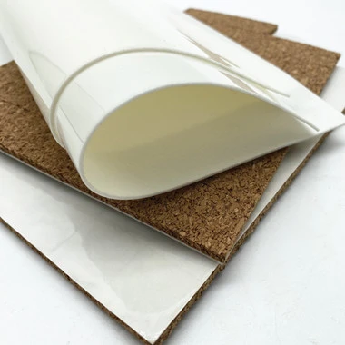 Бяла PVC пяна със затворени клетки с дебелина 1 мм за коркови уплътнения